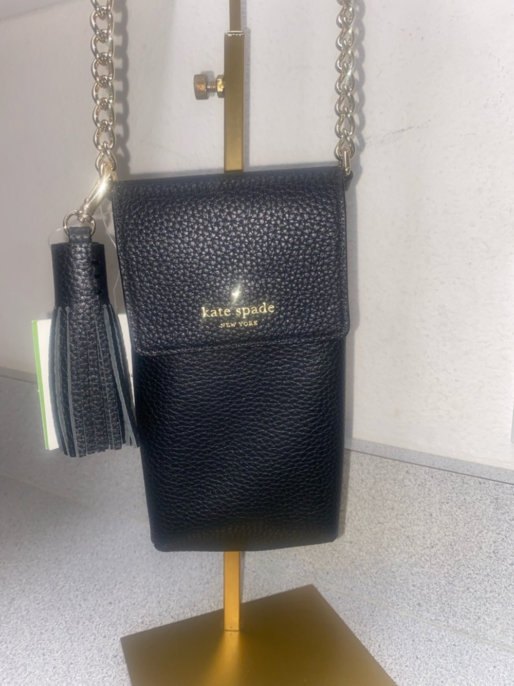 Kate Spade Black North-South Crossbody Phone Purse NWT